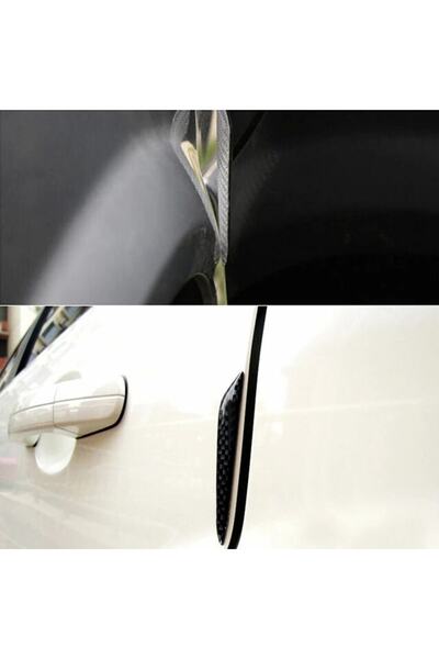 TSC حماية باب السيارة بنمط الكربون لحماية الحواف الجانبية 4 قطع