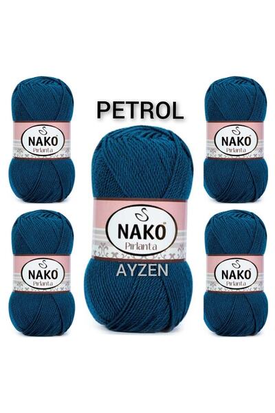 NAKO Pırlanta Orgu Ipi 5li Paket ( 100gr X 5 Adet)