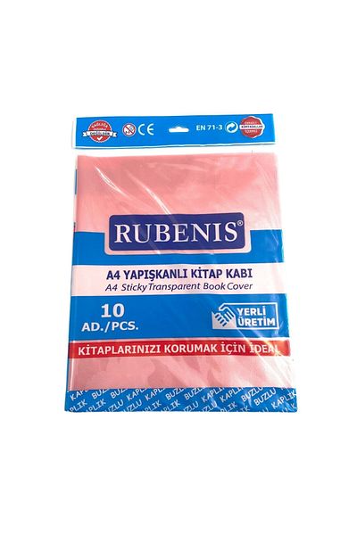 Rubenis Container pentru cărți A4 adeziv, mată, transparentă, cu 10 opțiuni de culori diferite