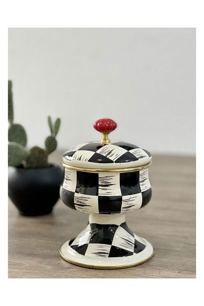 ACAR 20x14 Cm Luxury Enamel - Large Bowl with Makenzi Lid