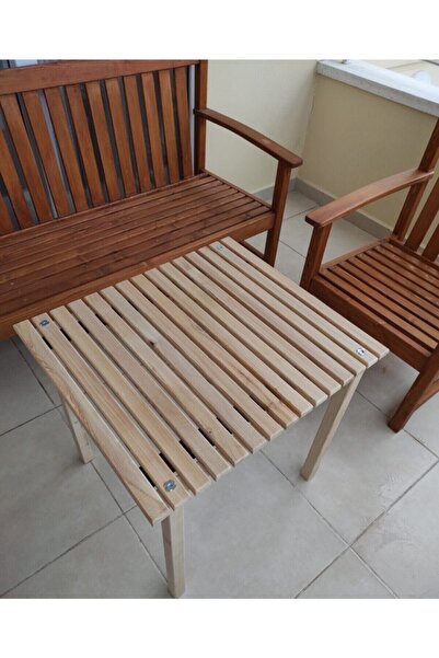 Genel Markalar Bahçe Masası Balkon Masası Pratik Kamp Masası Ahşap Masa