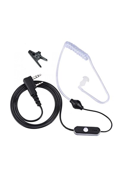 Fox Akustik Hortumlu Telsiz Kulaklığı (siyah)(baofeng-kırısun-sfe-wouxun-tyt-mars-wln)