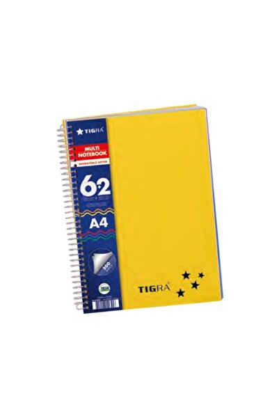 Tigra А4 зошит - ПП обкладинка, спіраль, 6+2 200 аркушів