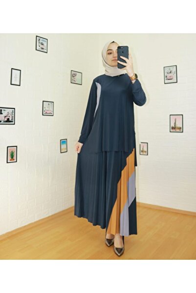 MODAMÜNASİP Υπέροχο διπλό κοστούμι με σανδί φούστα