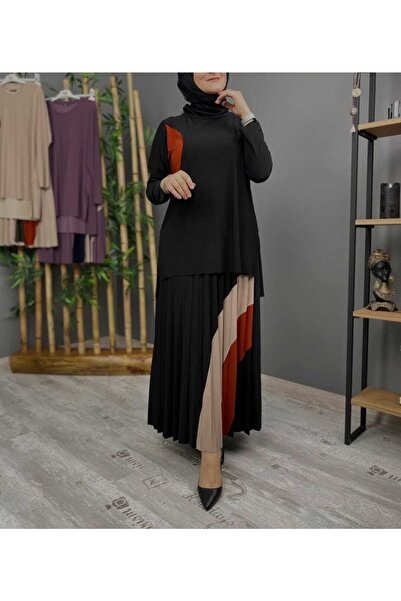 MODAMÜNASİP Υπέροχο Σετ Σαντιζ Φούστας Δύο Τεμάχια