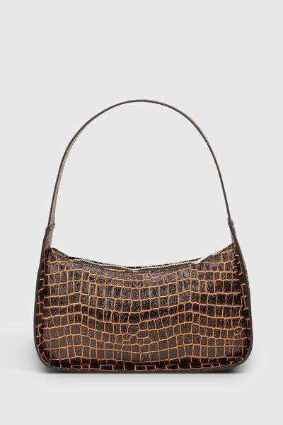 Housebags Women's Crocodile Orange Bag 214