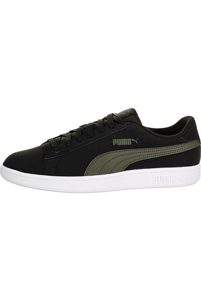 Puma Smash V2 Buck Unisex Black Casual Shoes36516005