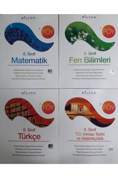 Bilfen Yayıncılık Bilfen 8.sınıf Lgs Föy 4'lü Konu Anlatımlı Set