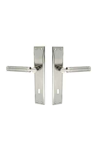 ARON Sofuoğlu Şebboy Mirrored Nickel Satin (ROOM LIVING ROOM KITCHEN) Door Handle Aluminum / Steel