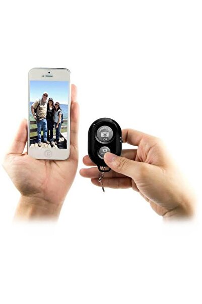 Bluetooth Controller Shutter Compatible with All Phones Video Selfie and Ease of Taking Photos Black Color