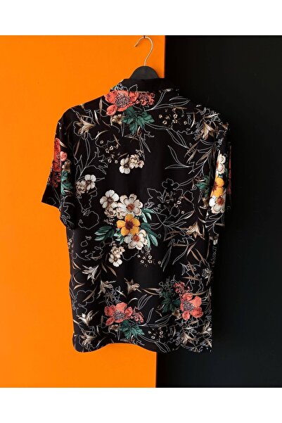 NO1 KONSEPT Πουκάμισο από ύφασμα βισκόζης με σχέδιο λουλουδιών νάρκισσου