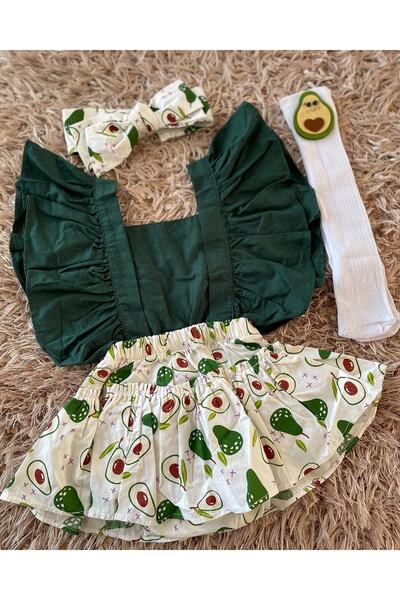tunay moda مجموعة رومبير التاج والجوارب من 6 إلى 24 شهرًا