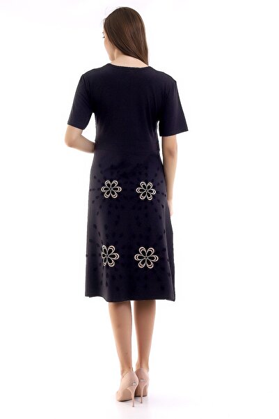 akgül giyim Kadın Siyah Yeni Sezon Elbise Modeli