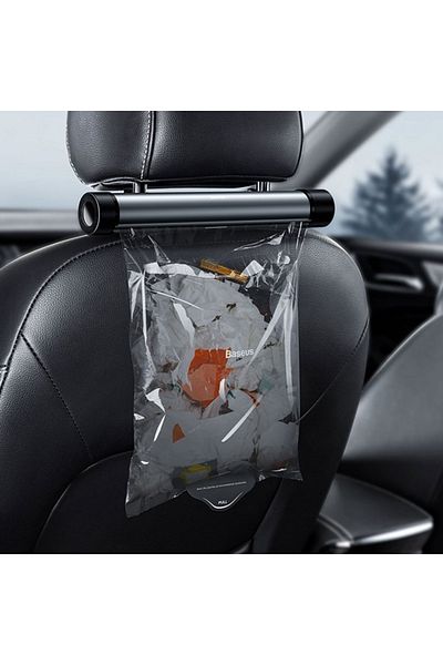 Baseus Auto Garbage Bag Vehicle Garbage Bag Bag Hanger for Back Seat 40 Pieces Garbage Bag