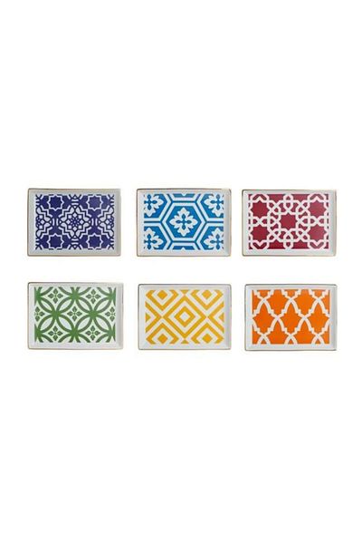 Porland Morocco Breakfast Plate 18 Cm. 6 Mixed Colors