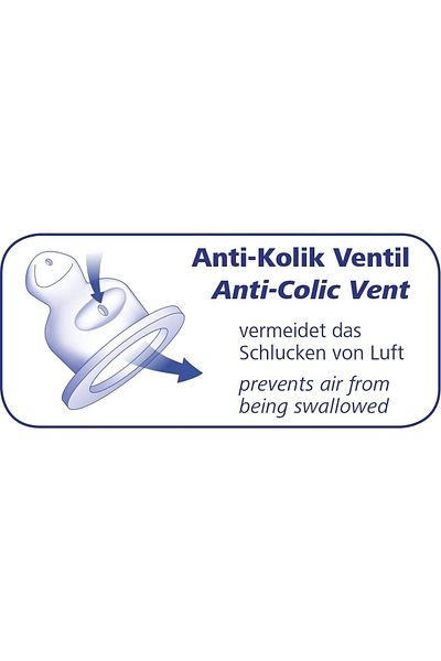 Nip Men's Blue Anti-Colic Feeding Bottle - 125 ml Wide Neck Bottle
