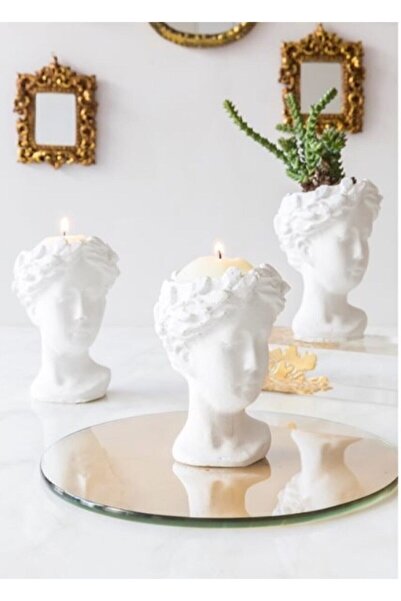 Heaven's Garden Hediyelik Beton Saksı Seti – Helen – Helen Saksı – Dekoratif ...