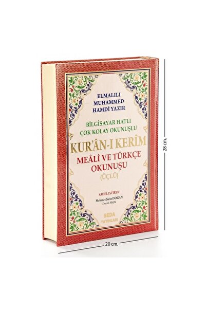 Seda Yayınları Arapça Türkçe Okunuşlu Ve Mealli Kuranı Kerim - Üçlü Kuran - R...