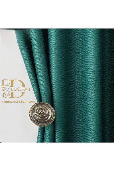 Doğukan perde aksesuarları Pr-04 Renso Antique Special Design Polyester (1 PC)