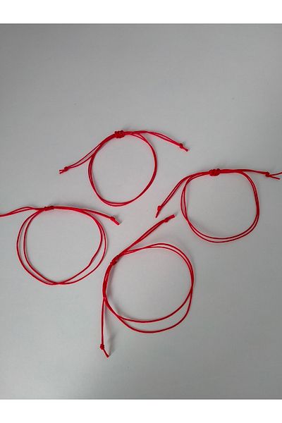 fabrikaksesuar New Year, New Year's Lucky Bracelet 4-Piece Red Rope Bracelet