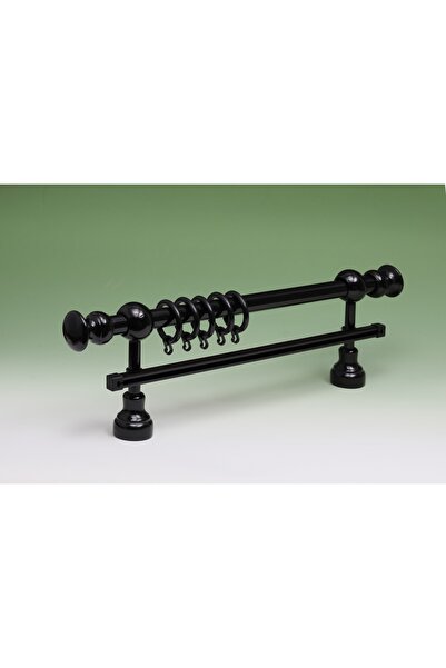 YAŞARMENSUCAT Lüks Ahşap Rustik Raylı Siyah 160 Cm