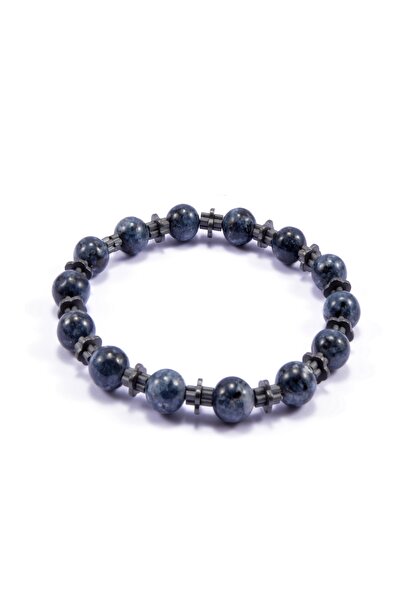 Tedz Collection Hematite Prussian Agate Bracelet