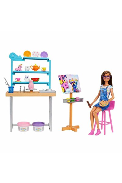 mattel Barbie Barbienin Sanat Atölyesi Oyun Seti Hcm85