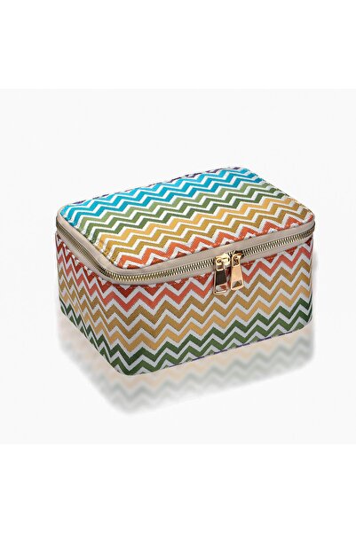 VIVION حقيبة مكياج متعرجة لمستلزمات المكياج