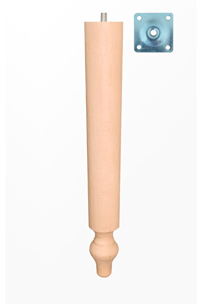 turanahşap Sehpa Ayağı - Sandalye Ayağı- Puf Ayağı- Ahşap Ayak / Uzunluk: 50 Cm Çap: 5.5 Cm