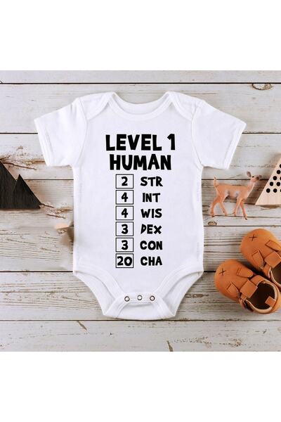 Baby&Baby بدلة أطفال للجنسين من Level 1 Human، Ability Stats Featuring High C...
