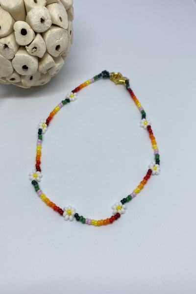 Cocopelli Concept Handmade Authentic Knitted Flower Anklet