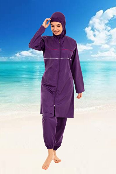 Good Miss Tesettür Haşema-hijab Swimsuit/1520-1-mor