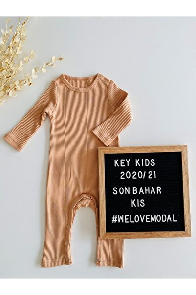 KEY KIDS المشمش مضلع بذلة طويلة