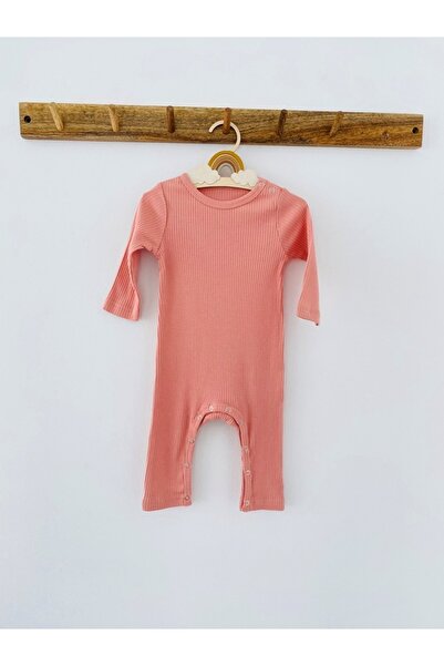 KEY KIDS بذلة طويلة مشروط باللون الوردي