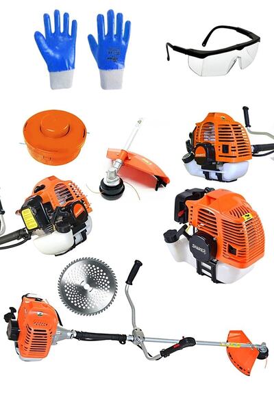 snaiker H22 6 H Yan Tipi Benzinli Motorlu Ot Çalı Tırpanı Çim Biçme Makinesi ...