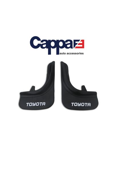 Cappafe Toyota Paçalık Tozluk Çamurluk Seti 2 Parça Toyota Yazılı Mat Siyah T...