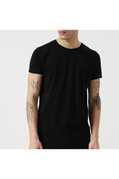 Bad Bear تيشيرت رجالي أسود سوليد 19.01.07.045-c01