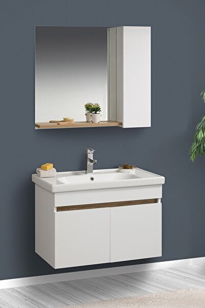 Tekoplus Bella Banyo Dolabı Takım 65 Cm Beyaz