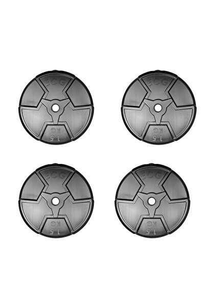 ECG Spor Özel Seri 1.5 Kg Siyah Plaka-4 Adet