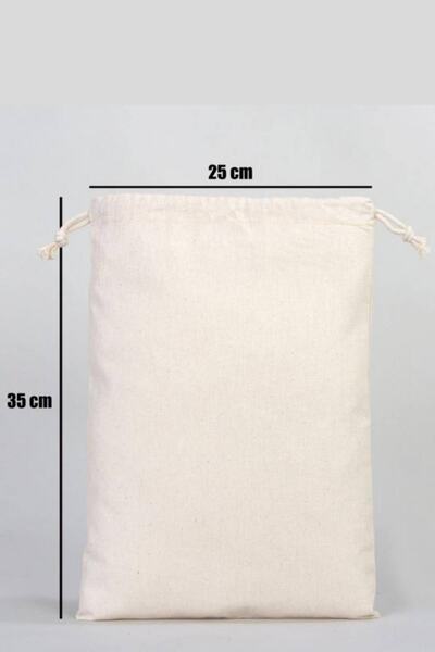 Florence Event Pajama Printed Bag Organizer Raw Cloth Pouch 25x35 Cm
