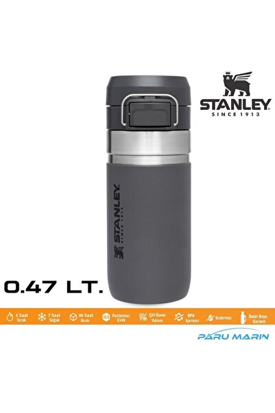 Stanley Go Quick Flip Paslanmaz Çelik Termos 0.47lt. Füme