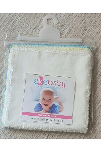 Ekebaby Penye 10'lu Ağız Mendili %100 Pamuk