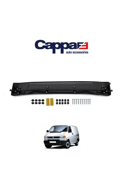 Cappafe Volkswagen T4 Transporter Ön Cam Güneşlik Siperlik Vizör Akrilik Terek Piano Black 1995-2003