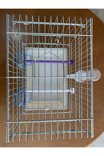 10 Crosby Muhabbet Kuşu Kafesi Yemlik Suluk Tünek Dahil (1 Kuş Için En Ideal Kafes)