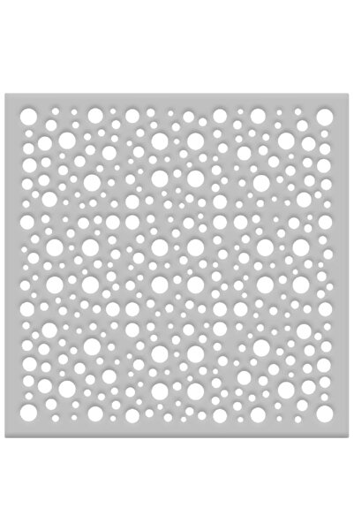 Dekotavan 8'li Dekoratif Tavan Paneli Damla (60X60) Gümüş- Beyaz