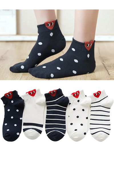 socksbox 5 чифта дамски ботуши със специален дизайн Чорапи/36-41/kırklp