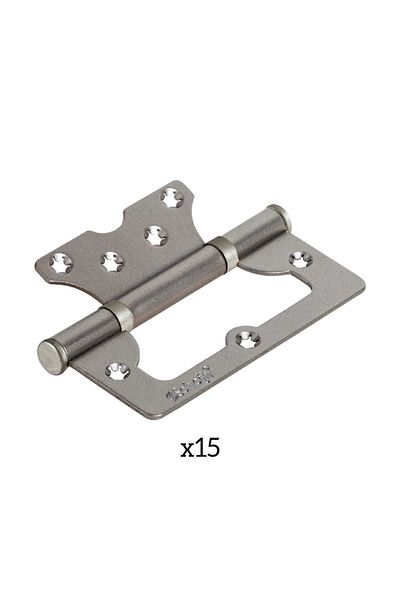 ARON Sofuğolu 10cm Non-Directional Butterfly Door Hinge 2mm Satin 15 Pieces