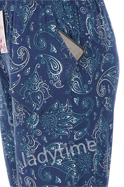 Altınay Vip Breathable Special Lycra Viscose Women's Pajama Bottoms with Pockets