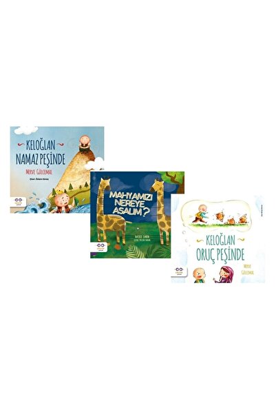 Cezve Çocuk Keloğlan Namaz Peşinde Keloğlan Oruç Peşinde Mahyamızı Nereye Asalım ? 3 Kitap Set Merve Gülcemal