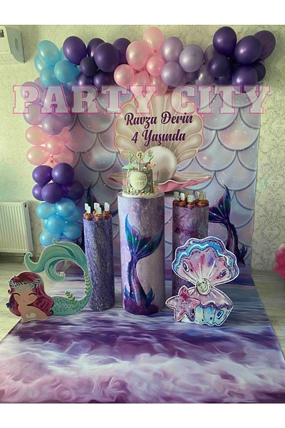 Party City Mermaid Concept Balloon Chain